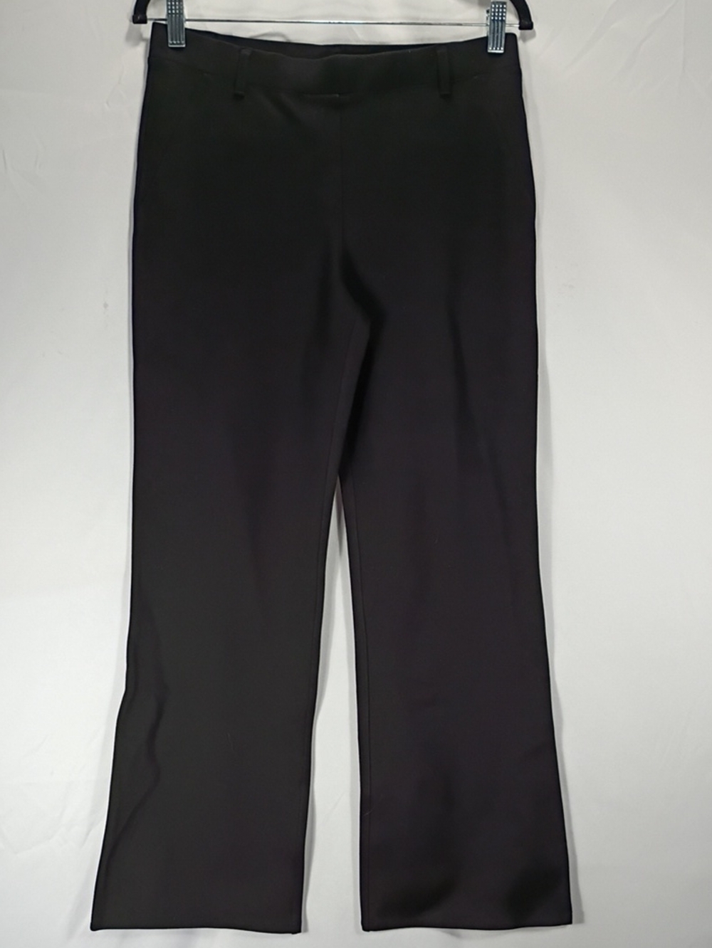 NWT Quince Black Ultra Stretch Ponte Bootcut Pants Women's Size Medium Petite